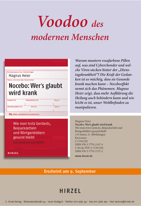 Buchcover nocebo